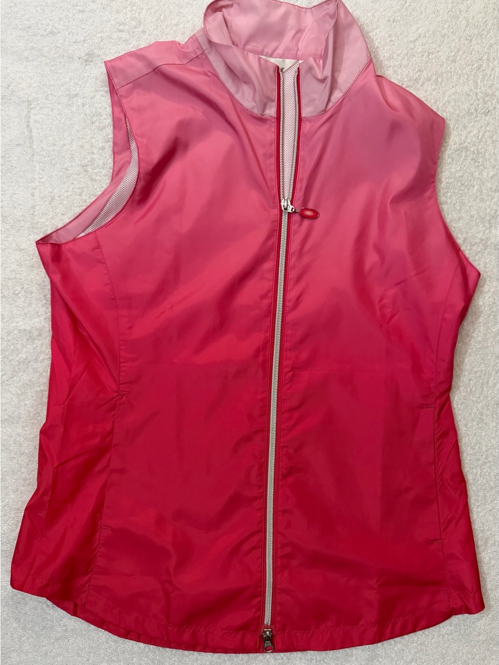 Greg Norman Ombre Full-Zip Front Performance Golf Vest Mesh Lining Lightweight